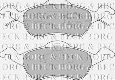 BORG & BECK bbp1602 -  Комплект тормозных колодок, дисковый тормоз